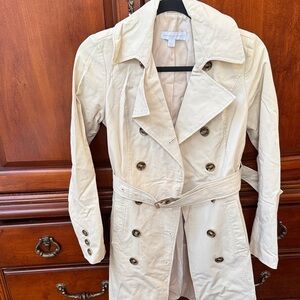 New York & Company Light Tan Trench Coat